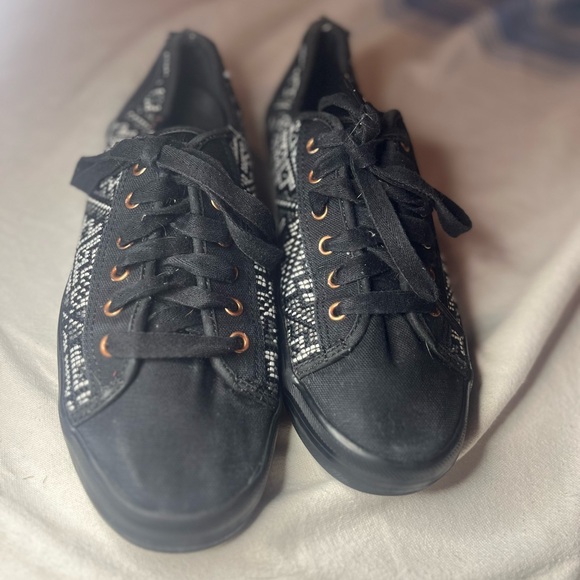 Keds Black and White Patterned Boho Women's Sneakers - Size 9 - Picture 9 of 11